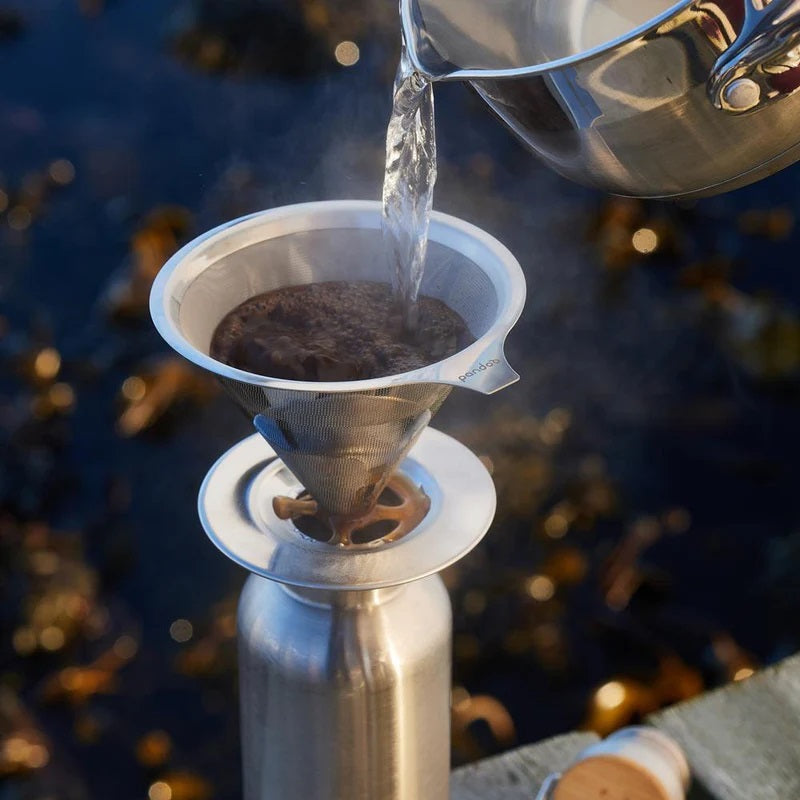 Genanvendeligt kaffefilter rustfrit stål pour over