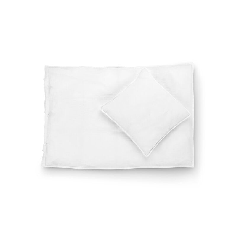 Junior sengetøj økologisk bomuld hvid