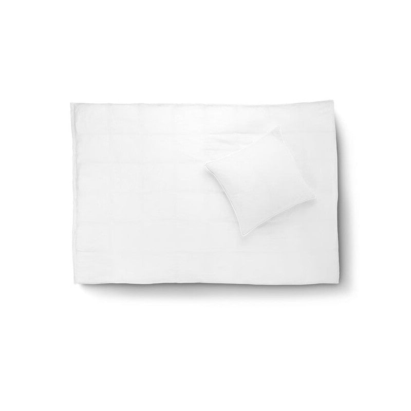 Sengetøj i økologisk bomuld 140x220 - Hvid
