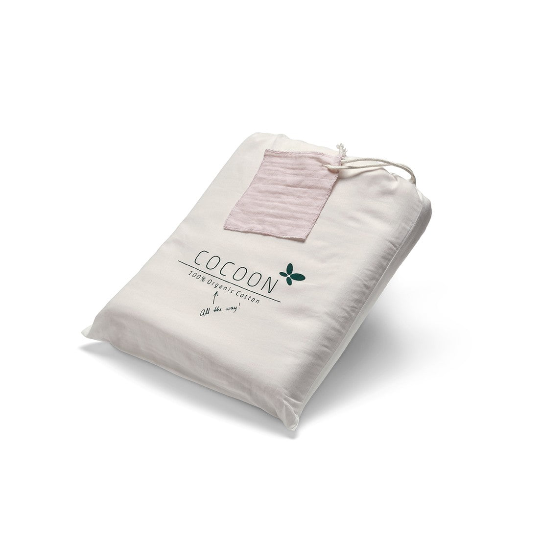Junior sengetøj økologisk bomuld lyserød