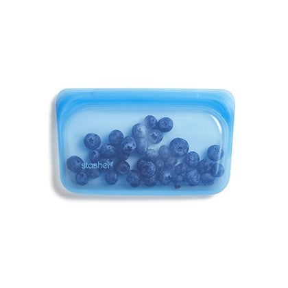 Stasher bag genanvendelig silikonepose snack Blå